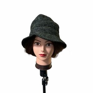 VTG Millars Clifden Connemara Ireland Made 100% Wool Woven Tweed Bucket Hat